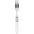 Casa Bugatti Aladdin cutlery fork, white handle, stainless steel