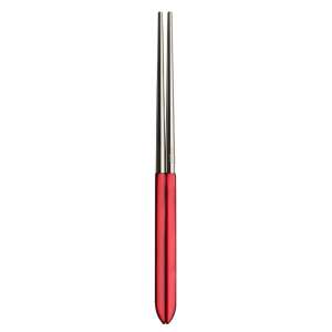 Casa Bugatti Aladdin red chopsticks set, 24 cm, stainless steel, elegant design, premium Italian quality - Cutlery