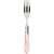 Casa Bugatti Aladdin fork, pink, stainless steel, chrome ring, modern, elegant design, premium material