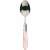 Casa Bugatti Aladdin spoon, pink, stainless steel, chrome ring, modern, elegant design, premium material