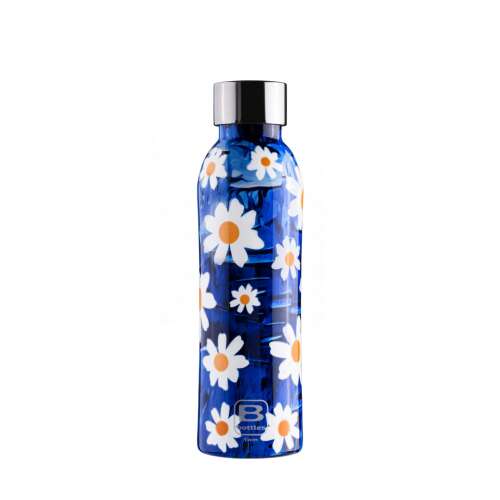 Casa Bugatti B Bottles Twin Daisy 500ml stainless steel thermos with daisy pattern