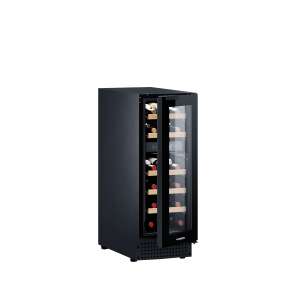 Dometic D18B wine cooler, black, 18 bottle capacity, built-in, 2 temperature zones, digital control panel - Wine Cooler