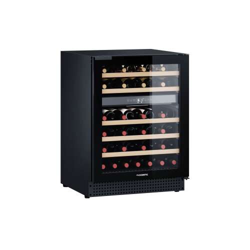Dometic borhűtő, 46 palack, Dual Zone, H82 cm, hűtőrendszer kompresszorral, beépíthető, állítható hőmérséklet 4°C-22°C, digitális vezérlőpanel, hőmérséklet memória, két réteg UV védelem üveg,
