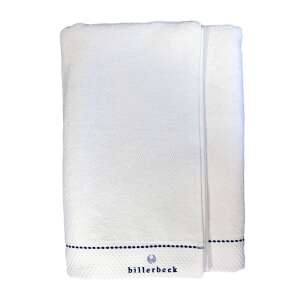 Prosop de baie Billerbeck alb, 70 x 140 cm, 100% bumbac, 525 g/m², cu buclă, absorbant, elegant, logo brodat - Prosop