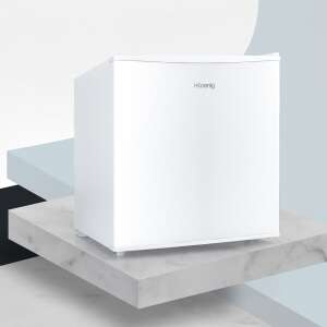 H.Koenig FGX480 fehér mini hűtőszekrény, elülső nézet - Beépíthető hűtőszekrény, Alulfagyasztós hűtőszekrény, Felülfagyasztós hűtőszekrény, Egyajtós hűtőszekrény és Minihűtő