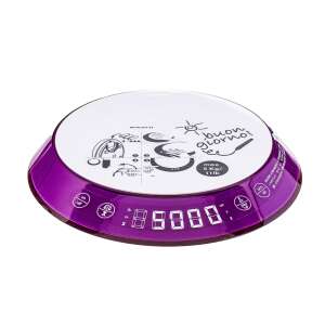Casa Bugatti Glamour kitchen scale with timer, purple, 5 kg capacity, digital display - Kitchen Scale
