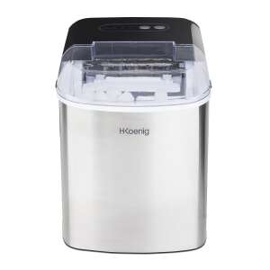 H.Koenig ICEK12 ice maker, compact, quiet, 2 ice cube sizes, 12 kg ice per day capacity, water level indicator, LCD display - Ice Cube Maker