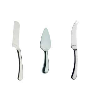 Casa Bugatti Settimocielo cheese knife set, 3 pieces, stainless steel - Kitchen Knife