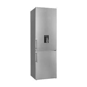 Exquisit refrigerator freezer with water dispenser, stainless steel finish - Exquisit