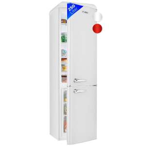 Bomann KGR7328.1W Retro Refrigerator, 250 Liter, White - Bomann