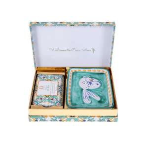 Casa Amalfi Acqua di Ischia Szappankészlet - Kézzel Festett Szappantartóval