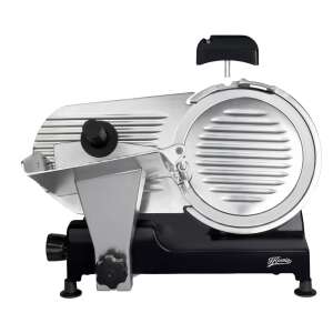 H.Koenig MSX252 electric meat slicer, black and silver, with adjustable thickness setting - Slicing Machine