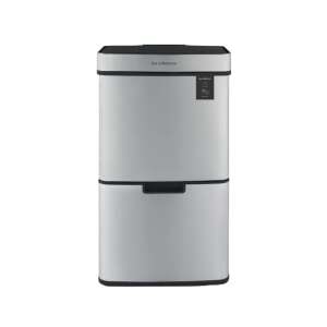 Les Collectors N°1012 69L Sensor Trash Can with 4 Removable Bins, Stainless Steel, Fingerprint-Proof, Silent Opening and Closing, Durable, Matt Finish - Furniture