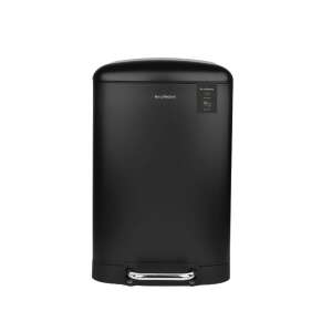 Les Collectors N°505 pedal bin, 20 liter capacity, black stainless steel, fingerprint-proof, whisper quiet, removable inner bucket - Furniture