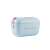 Polarbox Pop 12 liter retro cooler bag, blue with pink accents, top view
