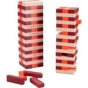 Printworks Jenga Tumbling Tower, Interactive, Wooden, Ideal Gift, Elegant Box Included, Multicolored 138361358 - Jenga