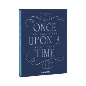 Printworks Once Upon A Time My Life Story Journal, blue cover, 68 pages, gift for family, memories, life story book - Book