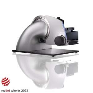 Graef SKS700 electric food slicer, silver, with a 170mm blade, adjustable thickness from 0 to 20mm, multi-functional, fast operation function, Smart LED light, child lock, powerful motor, MiniSlice accessory - Slicing Machine