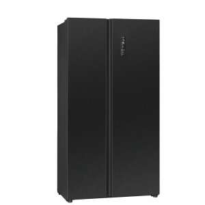 Bomann SBS 7344 side-by-side refrigerator, black, 442 liters - Bomann