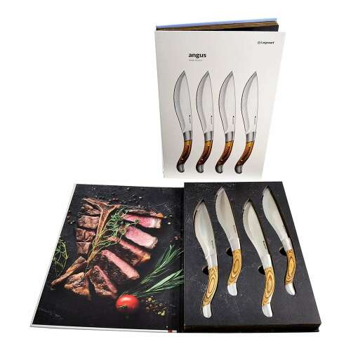 Legnoart Angus 4 db steak kés készlet elegáns dobozban