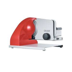 Graef SKS903 Professional Slicer, red and silver, with adjustable thickness setting - Slicing Machine