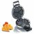 Graef Waffle Iron WA80, 6 power settings, heat-insulated steel housing, electronic temperature control, plates with high-quality non-stick coating, easy to clean, silver 102735789