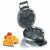 Graef Waffle Iron WA80, 6 power settings, heat-insulated steel housing, electronic temperature control, plates with high-quality non-stick coating, easy to clean, silver 102735789