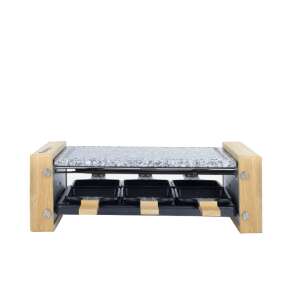 Електрически грил и комплект за раклет H.Koenig WOD6 с повърхност за готвене от гранит и 6 тави за раклет - Барбекю на маса