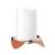 Stelton Papilio Uno gyertyatartó, réz, modern design, minimalista, oszlopos gyertyákhoz, gyertyával