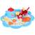 Kids Toyland Wooden Tea Set with teapot, cups, spoons, lemon slices, biscuits, and tray