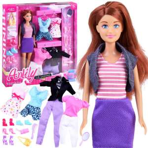 Anlily Das strahlende Element Modepuppe mit mehreren Outfits, Schuhen, Accessoires und einem Kleiderschrank - Anlily