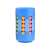 Blue rotating puzzle cup pen holder, with colorful balls