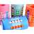 Colorful rotating puzzle cup pen holder, 4 colors, orange, pink, blue, green