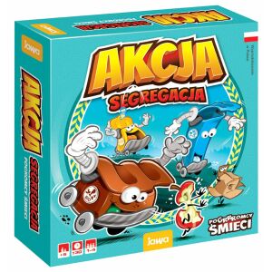 JAWA Akcja Segregacja Brettspielbox, Lernspiel für Kinder - Entwicklungsspiele für Schulkinder