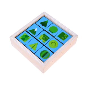 Oktatási fadarabok képek #4449 wooden shape sorting toy with fruits and objects - Logic Game