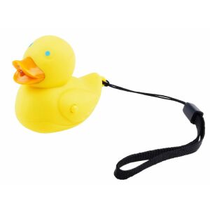 Yellow Duck Keychain with Lanyard, LED Light and Sound - Keychain