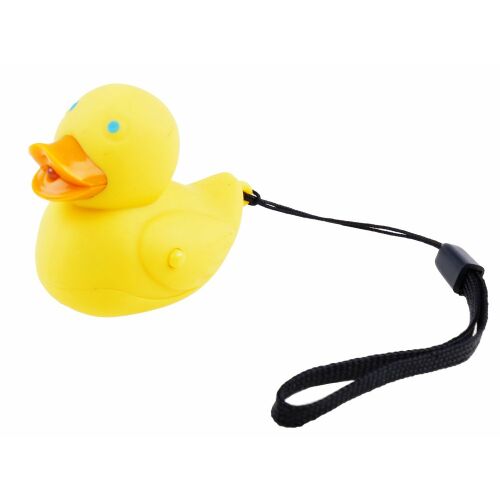 Yellow Duck Keychain with Lanyard, LED Light and Sound