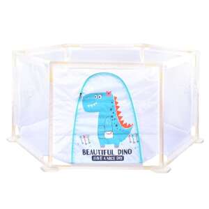 Baby playpen with dinosaur design, 35 balls included - Travel Cot and Playpen