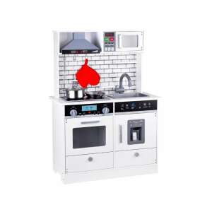 Játék Fa Konyha: 92cm wooden play kitchen with accessories, lights and sounds - Play Kitchen & Toy Kitchen