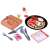 Gourmet Kid Pizza Playset, pretend play pizza making set for kids, includes pizza base, toppings, pizza cutter, pizza box, and more