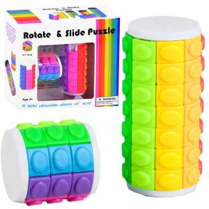 Rotate and Slide Puzzle, colorful cylinder puzzle, brain teaser, logic game, for kids, adults, 2 sizes - Logic Game