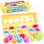 Tojás puzzle matching shapes set with packaging, developmental toy