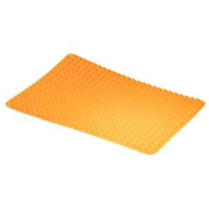 Orangefarbene Silikon-Pyramiden-Backmatte, antihaftbeschichtet, hitzebeständig, zum Backen, Grillen und Braten - Hitzebeständige Backmatten