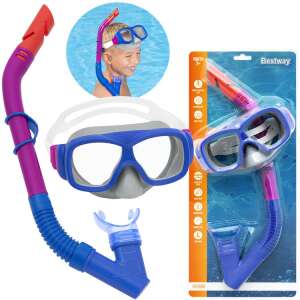 Bestway Snorkel Mask Set 24032, youth diving mask and snorkel set, kids snorkeling equipment, swimming goggles and snorkel - Diving Mask