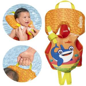 Bestway Puddle Jumper® Infant Hydro Plávacia vesta s potlačou veľrybej žraloka, pre bábätká do 14 kg, bezpečná a pohodlná pomôcka na plávanie - Bestway