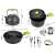 Kemping főzőedény készlet kemping vízforraló serpenyő 18in1 dimensions