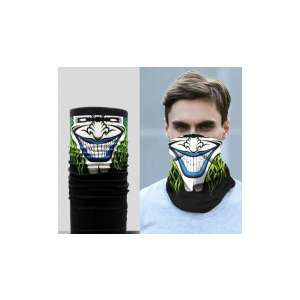 Joker arcmaszk, fekete nyakmelegítő, koponya maszk, símaszk, Halloween jelmez kiegészítő - Férfi sál
