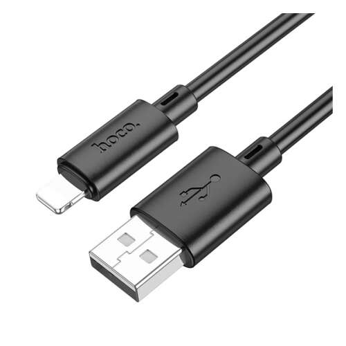 Fekete Hoco X88 USB-Lightning kábel, 2.4A gyors töltés, 100cm