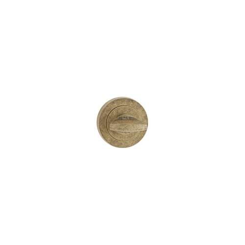 Antik bronz ajtókilincs rozetta WC ajtóhoz, SNOPAW 