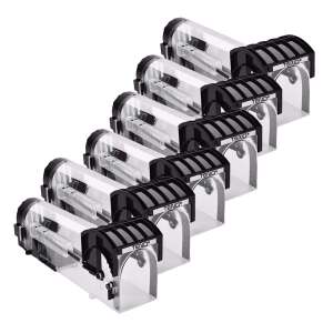 6 db Teno® egér- és patkánycsapda készlet, alagút típusú, intelligens futás, beltéri/kültéri, fekete